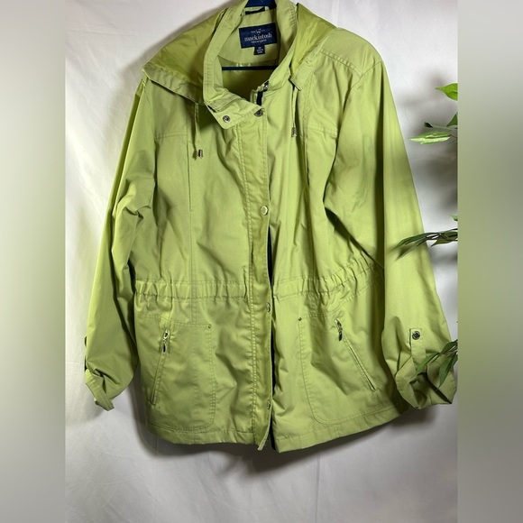 Vibrant Lime Green Women's Jacket - Picture 2 of 9